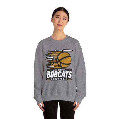 Adult Crewneck Sweatshirt \ Phil Campbell Bobcats Basketball \ PCBBK2