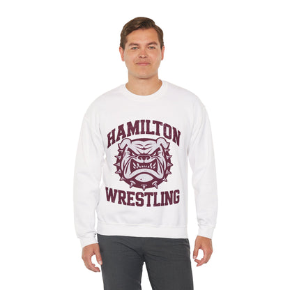 Adult Crewneck Sweatshirt \ Hamilton Aggies Wrestling \ HAW2