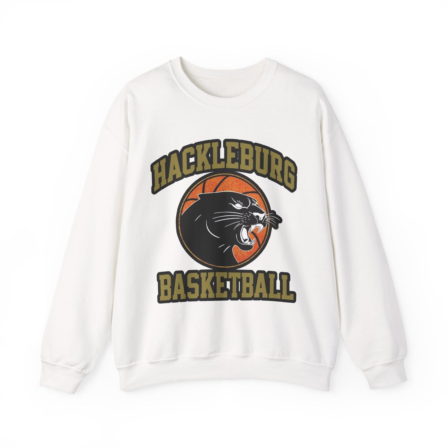 Adult Crewneck Sweatshirt \ Hackleburg Panther Basketball \ HPBK1
