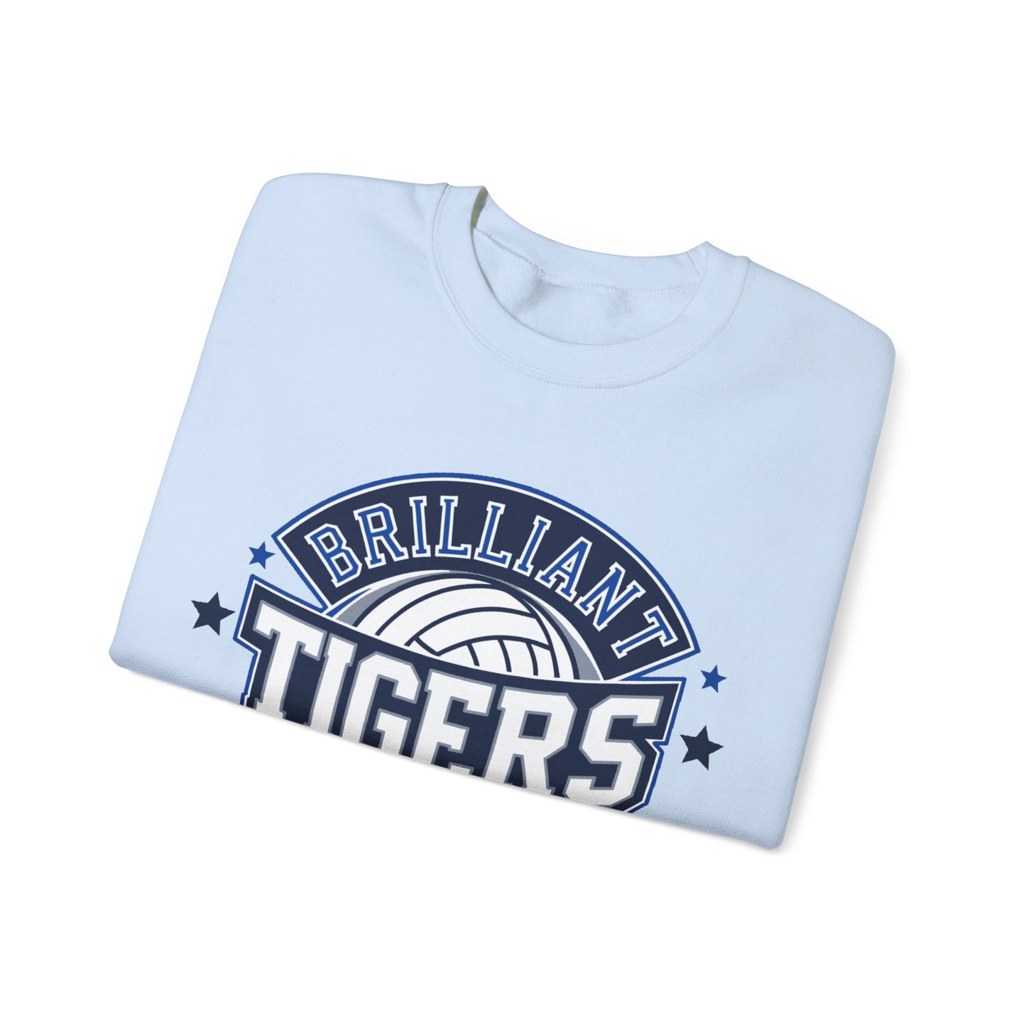 Adult Crewneck Sweatshirt \ Brilliant Tigers Volleyball \ BTV1