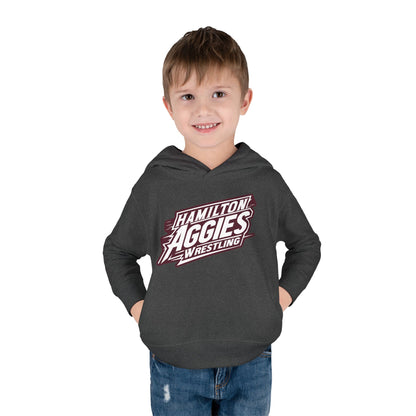 Toddler Hoodie Sweatshirt \ Hamilton Aggies Wrestling \ HAW1