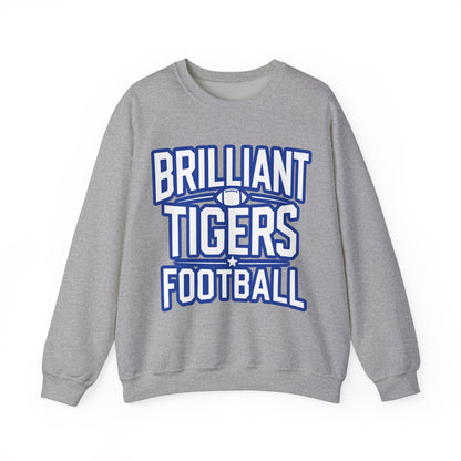 Adult Crewneck Sweatshirt \ Brilliant Tigers Football \ BTF1