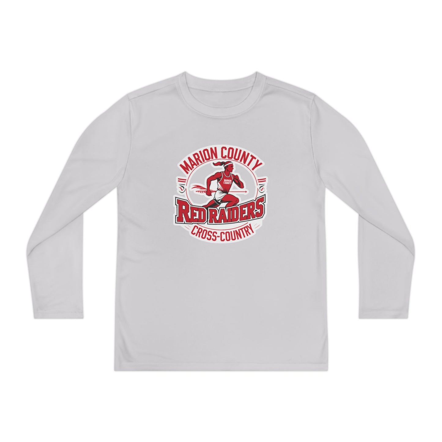 Youth Long Sleeve Tee \ Marion County Red Raiders Cross-Country \ MCCC2