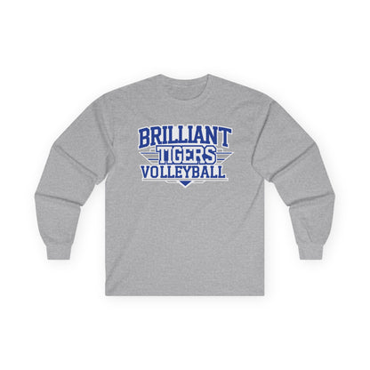 Adult Long Sleeve Tee \ Brilliant Tigers Volleyball \ BTV2