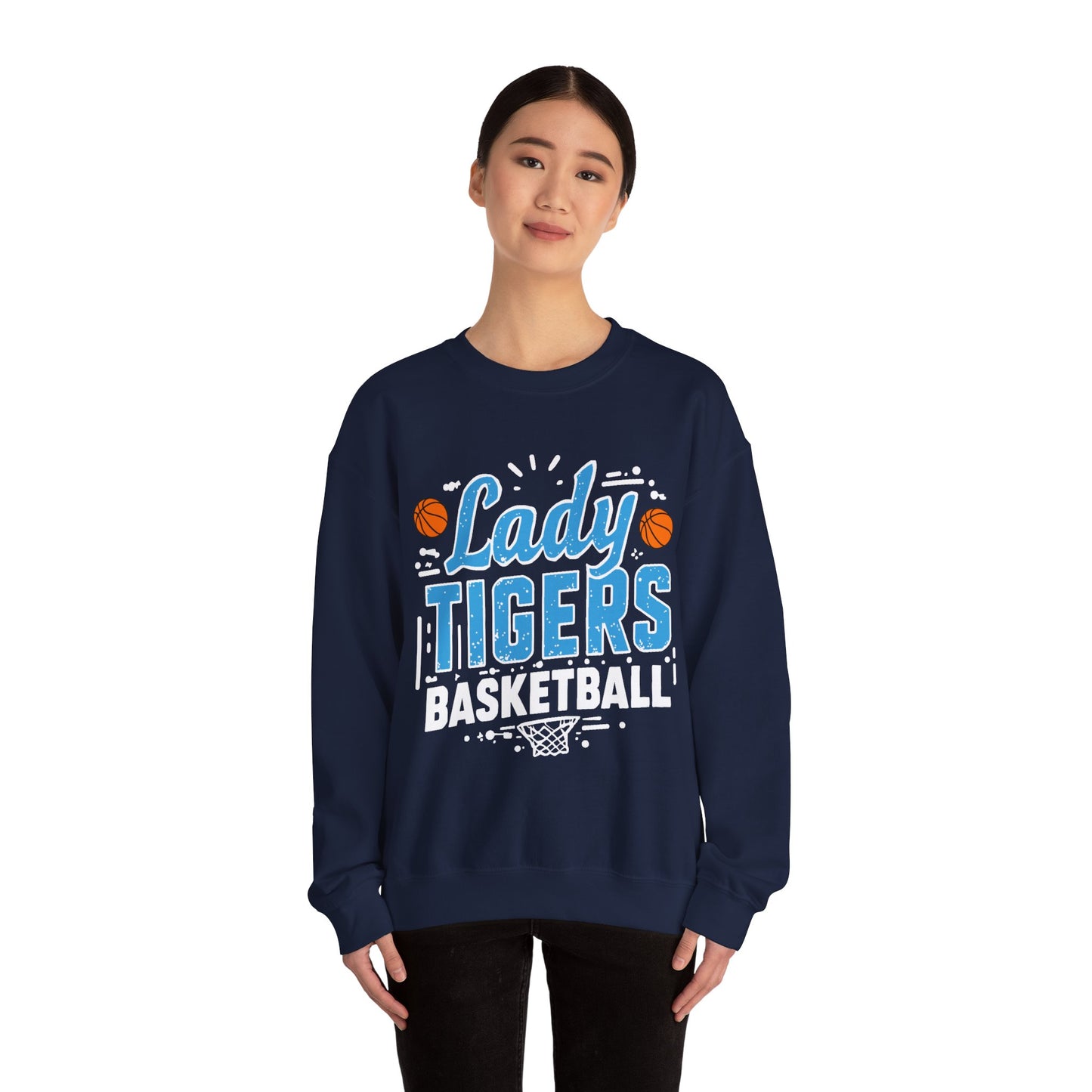 Adult Crewneck Sweatshirt \ Brilliant Tigers Basketball \ BTBKG1