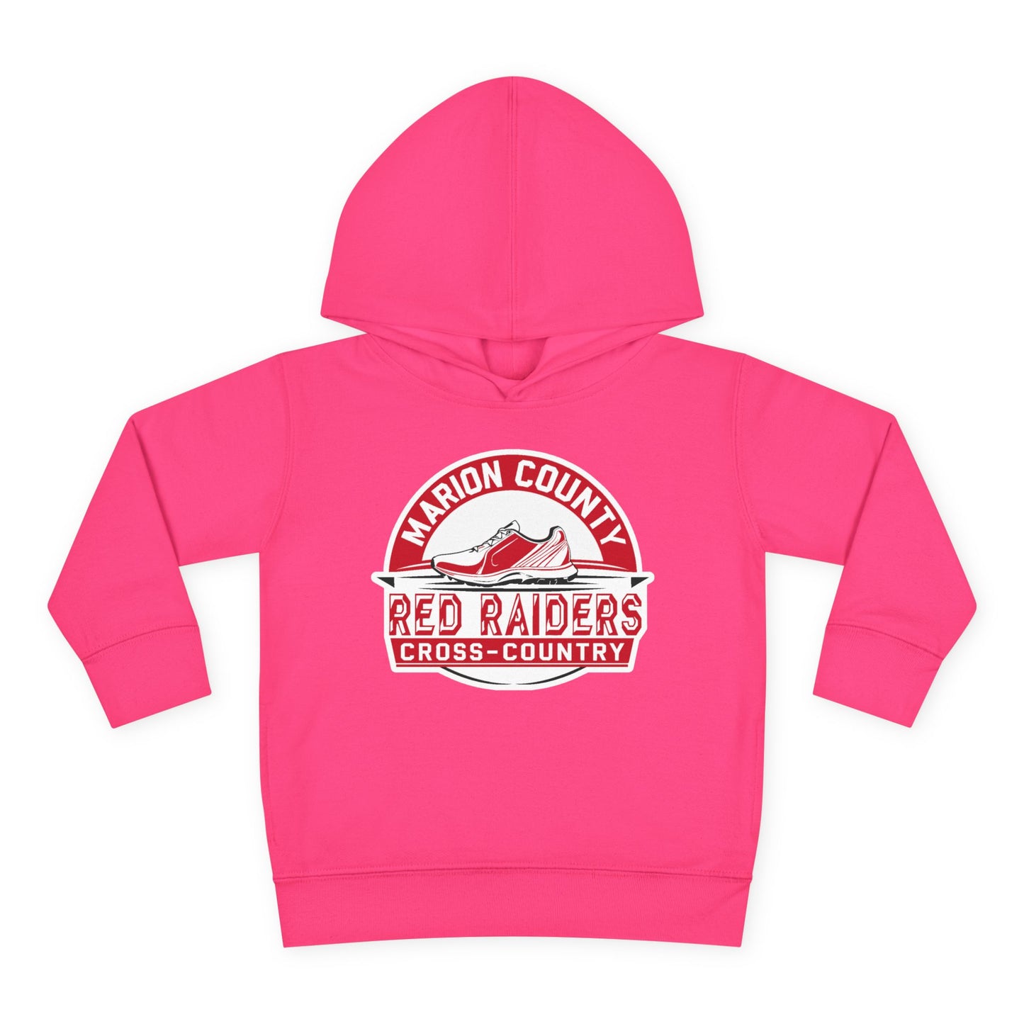Toddler Hoodie Sweatshirt \ Marion County Red Raiders Cross-Country \ MCCC1