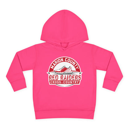 Toddler Hoodie Sweatshirt \ Marion County Red Raiders Cross-Country \ MCCC1