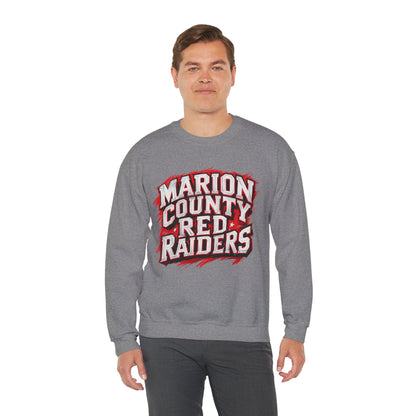 Adult Crewneck Sweatshirt \ Marion County Red Raiders \ MC1