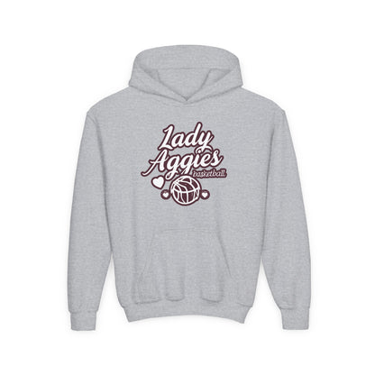 Youth Hoodie Sweatshirt \ Hamilton Aggies Basketball \ HABBG2