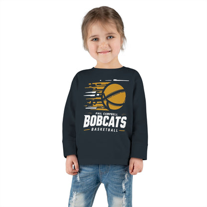 Toddler Long Sleeve Tee \ Phil Campbell Bobcats Basketball \ PCBBK2