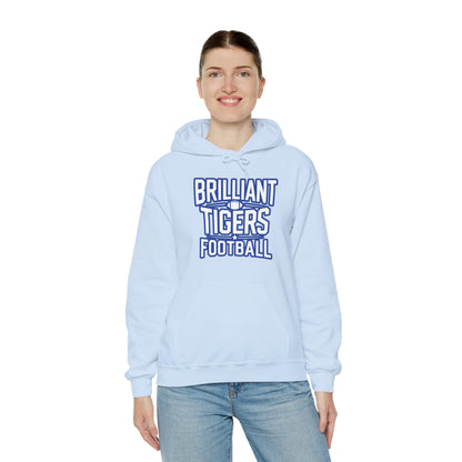 Adult Hoodie Sweatshirt \ Brilliant Tigers Football \ BTF1