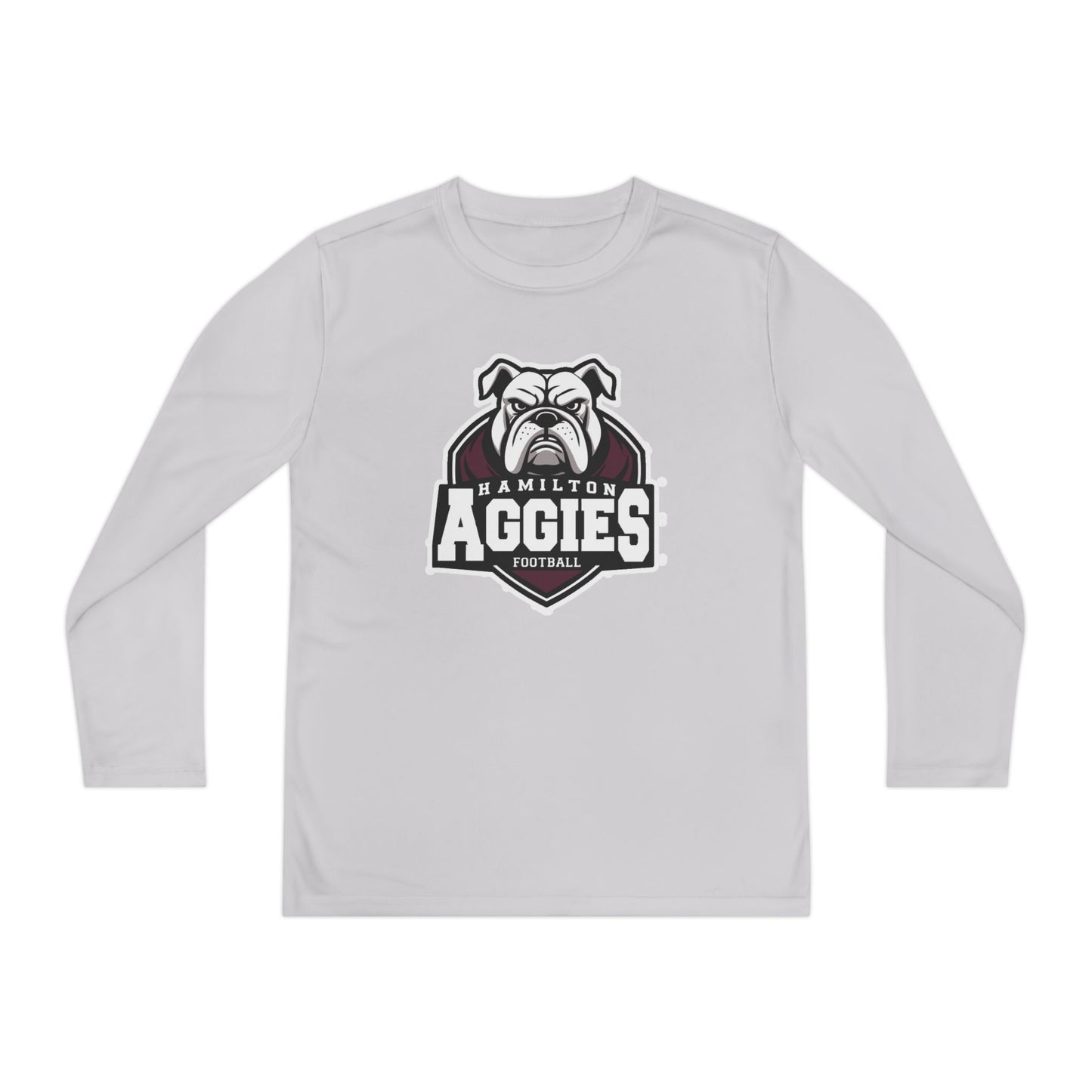 Youth Long Sleeve Tee \ Hamilton Aggies Football \ HAF2