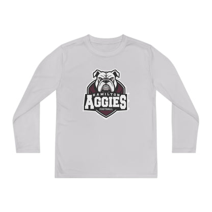 Youth Long Sleeve Tee \ Hamilton Aggies Football \ HAF2