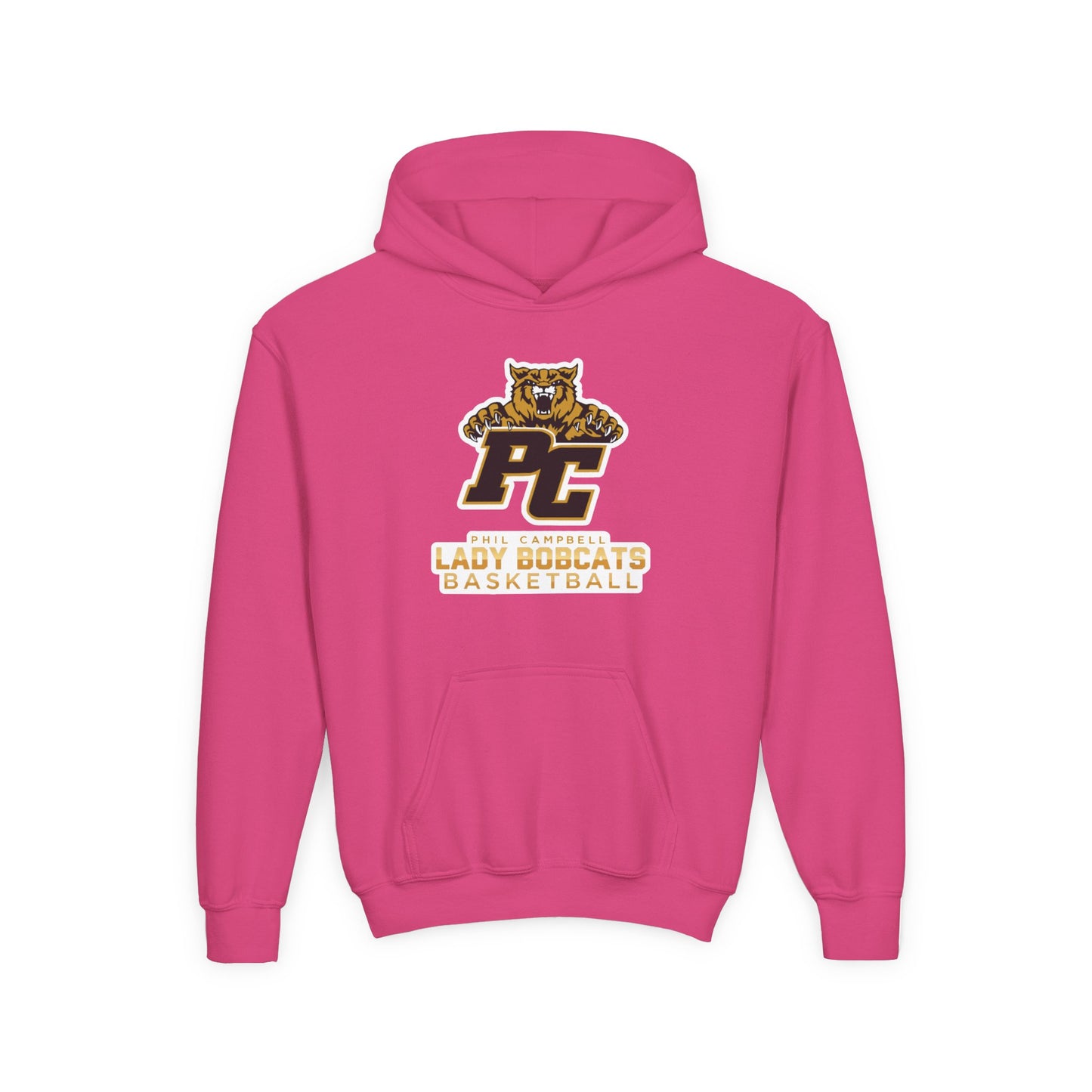 Youth Hoodie Sweatshirt \ Phil Campbell Bobcats Basketball \ PCBBKG1
