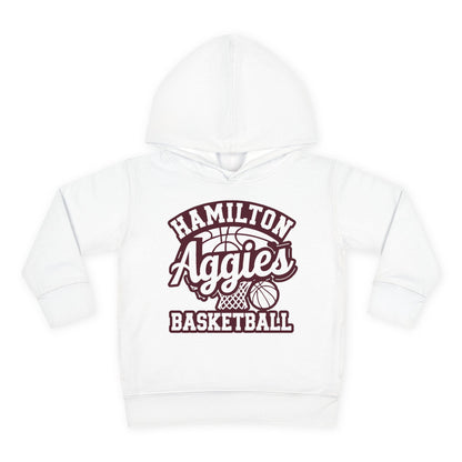 Toddler Hoodie Sweatshirt \ Hamilton Aggies Basketball \ HABBG1