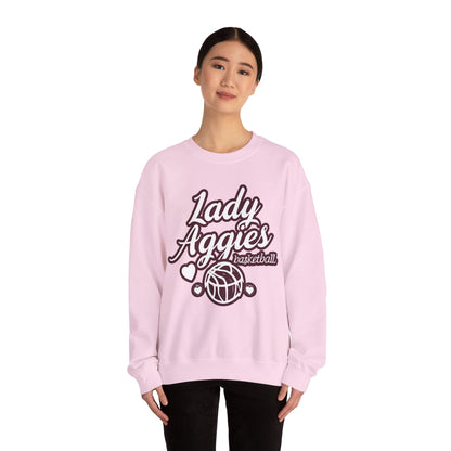 Adult Crewneck Sweatshirt \ Hamilton Aggies Basketball \ HABBG2