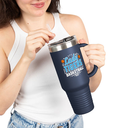 40oz Insulated Tumbler \ Brilliant Tigers Basketball \ BTBKG1