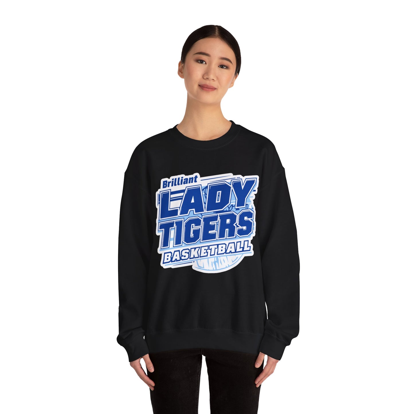 Adult Crewneck Sweatshirt \ Brilliant Tigers Basketball \ BTBKG2