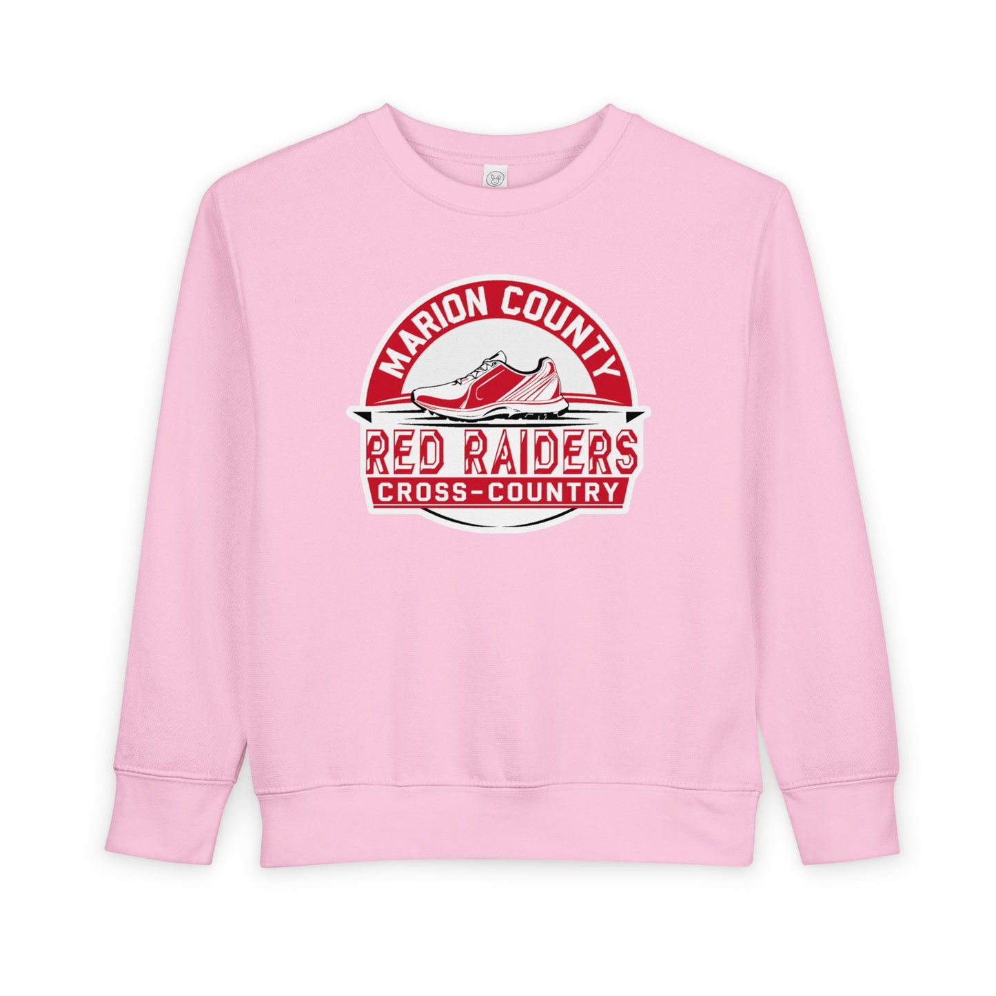 Toddler Crewneck Sweatshirt \ Marion County Red Raiders Cross-Country \ MCCC1