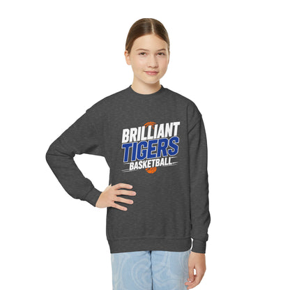 Youth Crewneck Sweatshirt \ Brilliant Tigers Basketball \ BTBK1