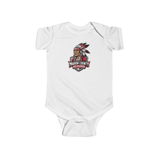 Short Sleeve Baby Bodysuit \ Marion County Red Raiders \ MC2
