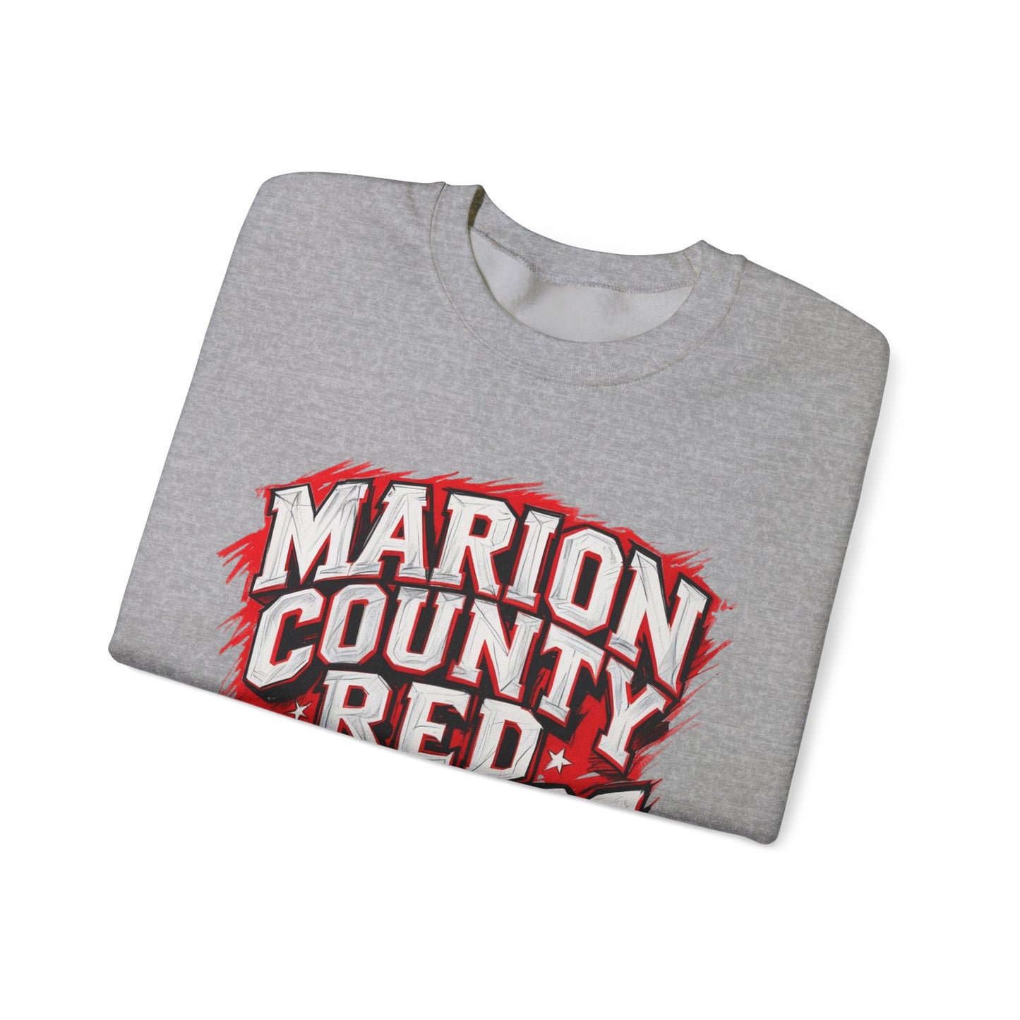 Adult Crewneck Sweatshirt \ Marion County Red Raiders \ MC1