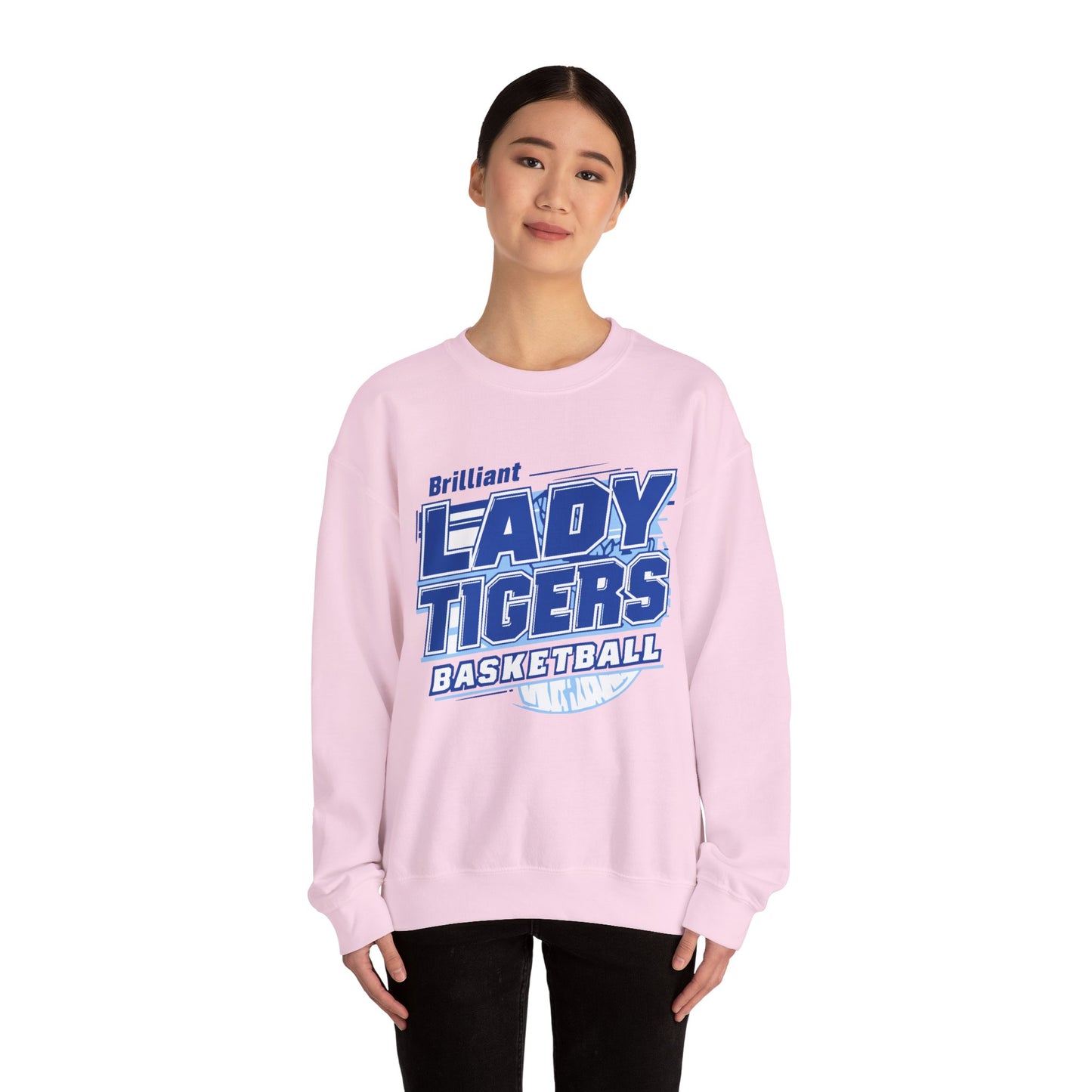 Adult Crewneck Sweatshirt \ Brilliant Tigers Basketball \ BTBKG2