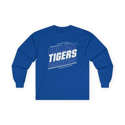 Adult Long Sleeve Tee \ Brilliant Tigers Basketball \ BTBK2