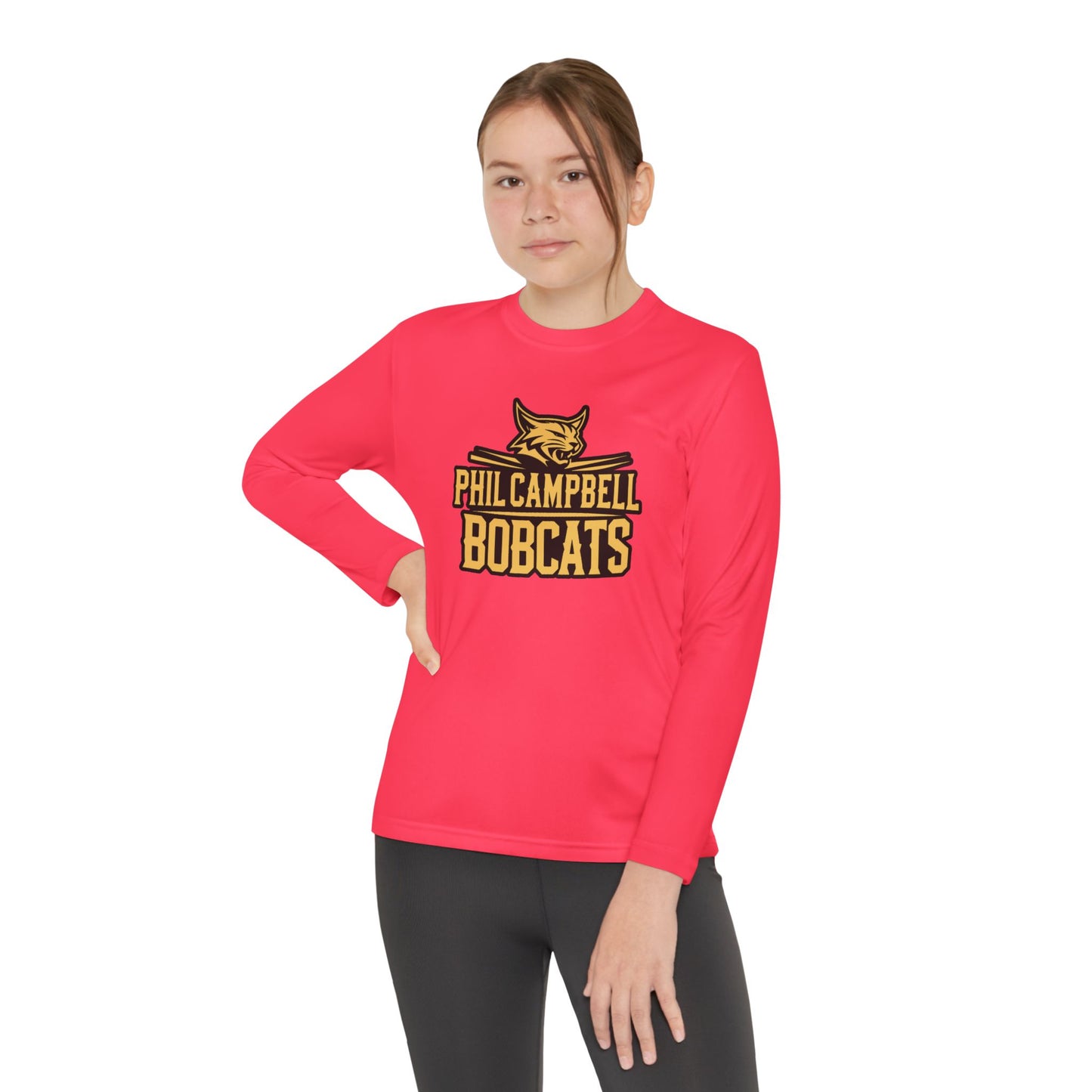 Youth Long Sleeve Tee \ Phil Campbell Bobcats \ PCB2
