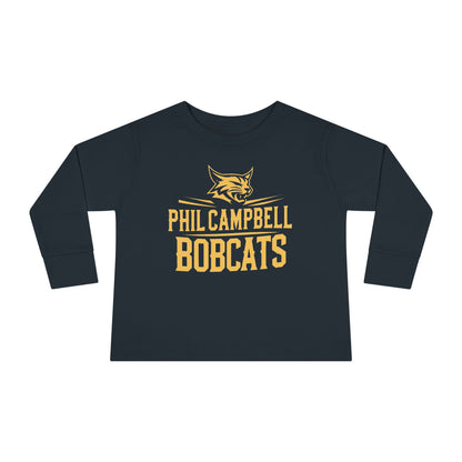 Toddler Long Sleeve Tee \ Phil Campbell Bobcats \ PCB2