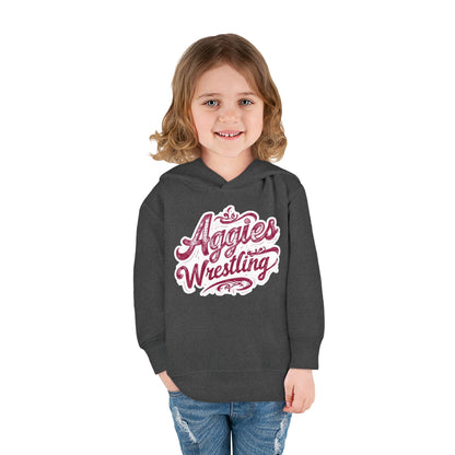 Toddler Hoodie Sweatshirt \ Hamilton Aggies Wrestling \ HAWG2