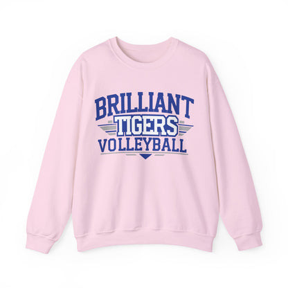 Adult Crewneck Sweatshirt \ Brilliant Tigers Volleyball \ BTV2