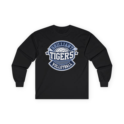 Adult Long Sleeve Tee \ Brilliant Tigers Volleyball \ BTV1