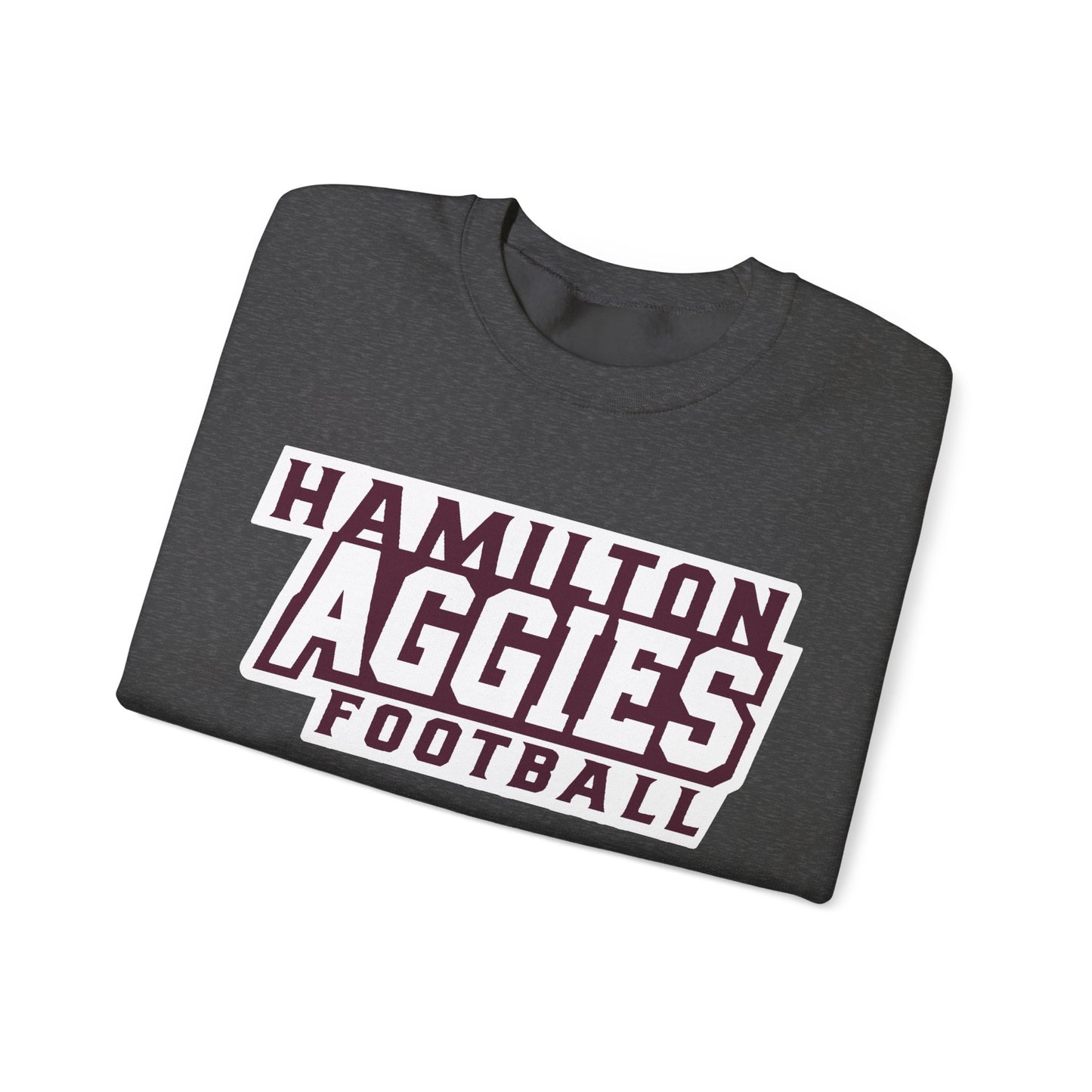 Adult Crewneck Sweatshirt \ Hamilton Aggies Football \ HAF1