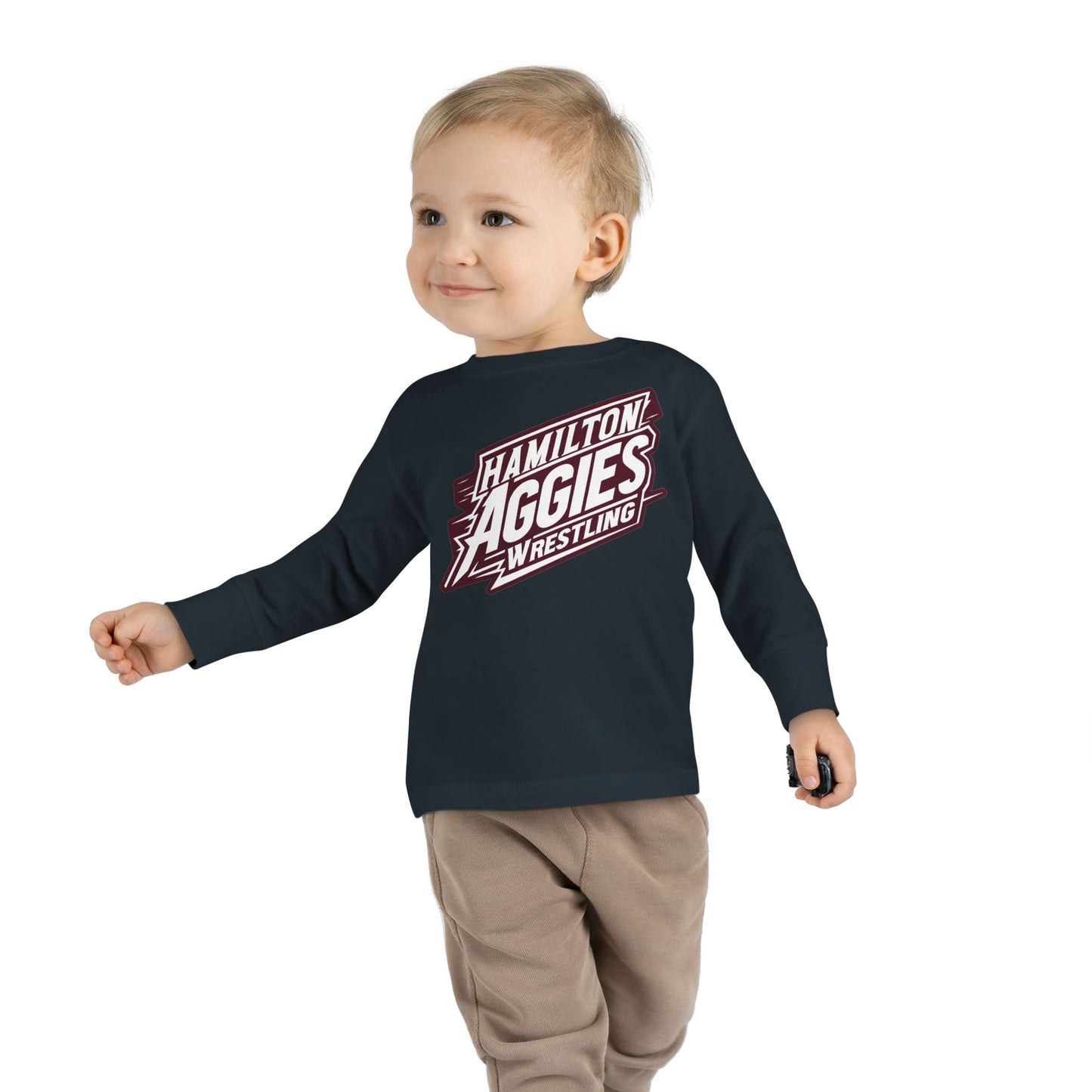 Toddler Long Sleeve Tee \ Hamilton Aggies Wrestling \ HAW1