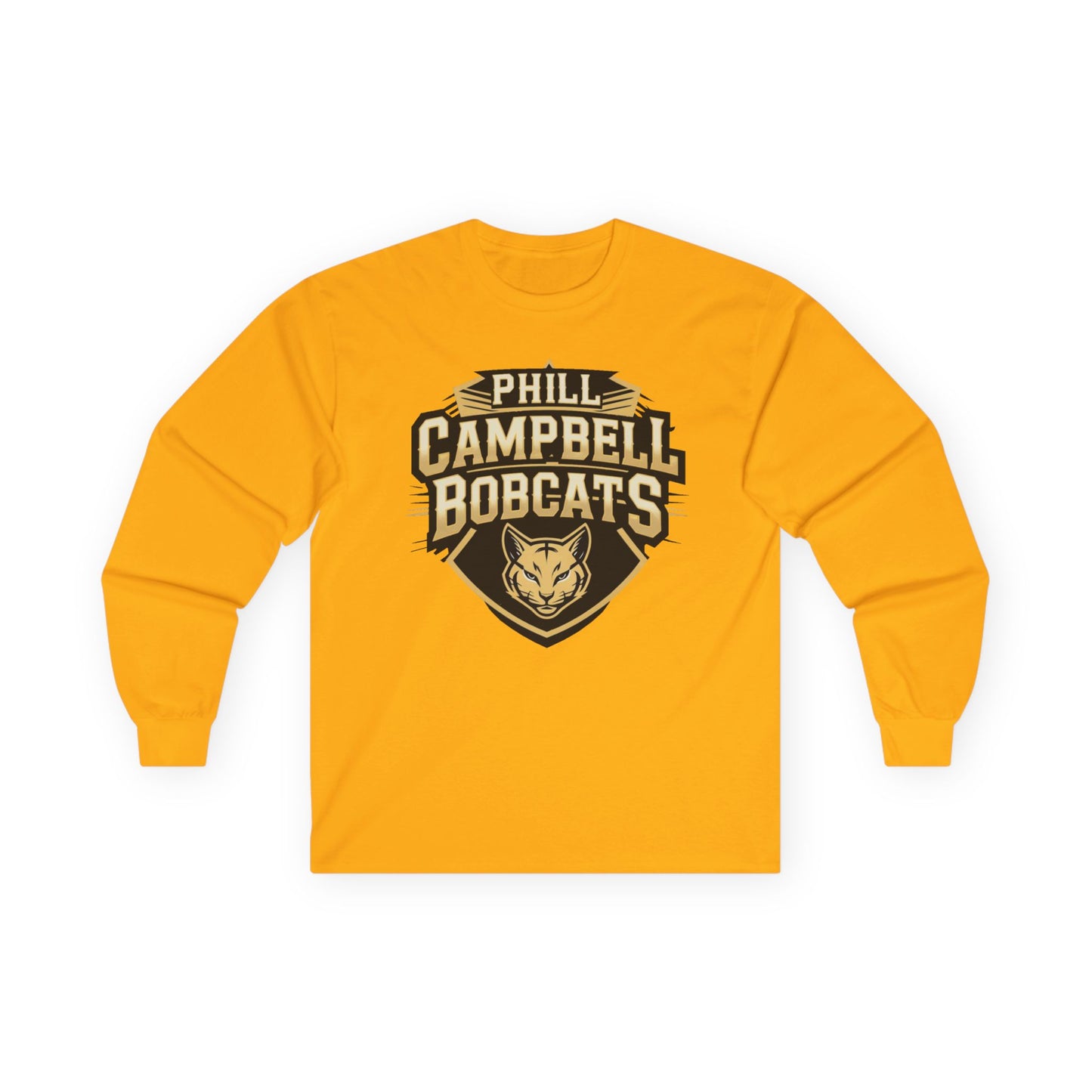 Adult Long Sleeve Tee \ Phill Campbell Bobcats \ PCB1