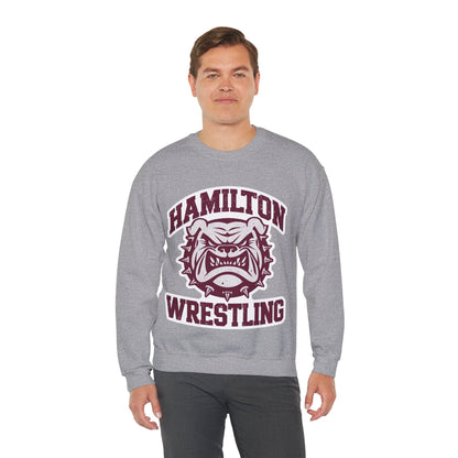 Adult Crewneck Sweatshirt \ Hamilton Aggies Wrestling \ HAW2