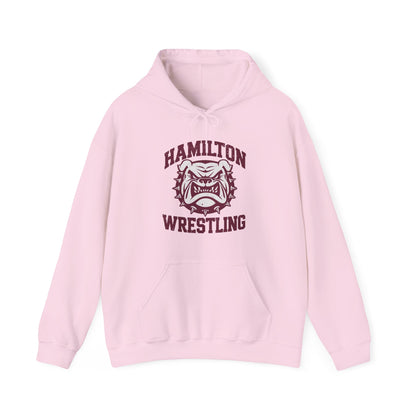 Adult Hoodie Sweatshirt \ Hamilton Aggies Wrestling \ HAW2