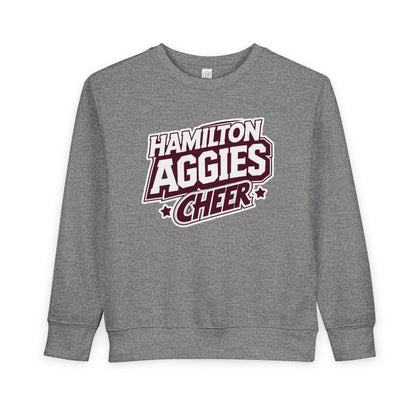 Toddler Crewneck Sweatshirt \ Hamilton Aggies Cheer \ HAC1