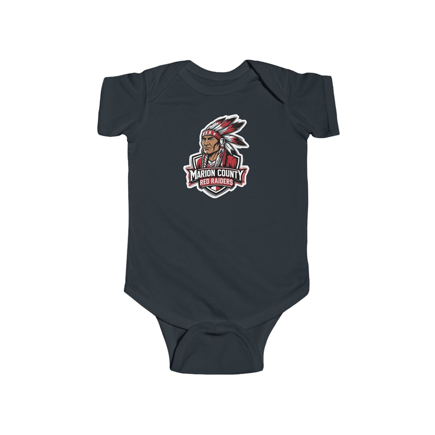 Short Sleeve Baby Bodysuit \ Marion County Red Raiders \ MC2