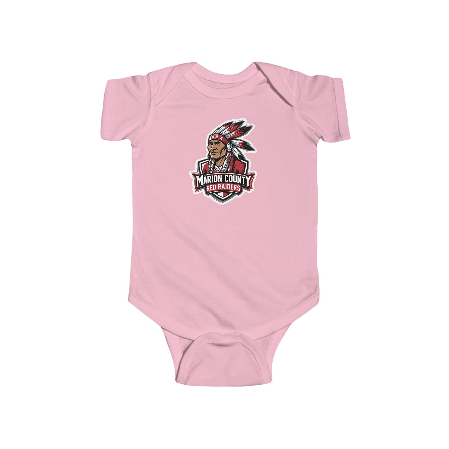 Short Sleeve Baby Bodysuit \ Marion County Red Raiders \ MC2