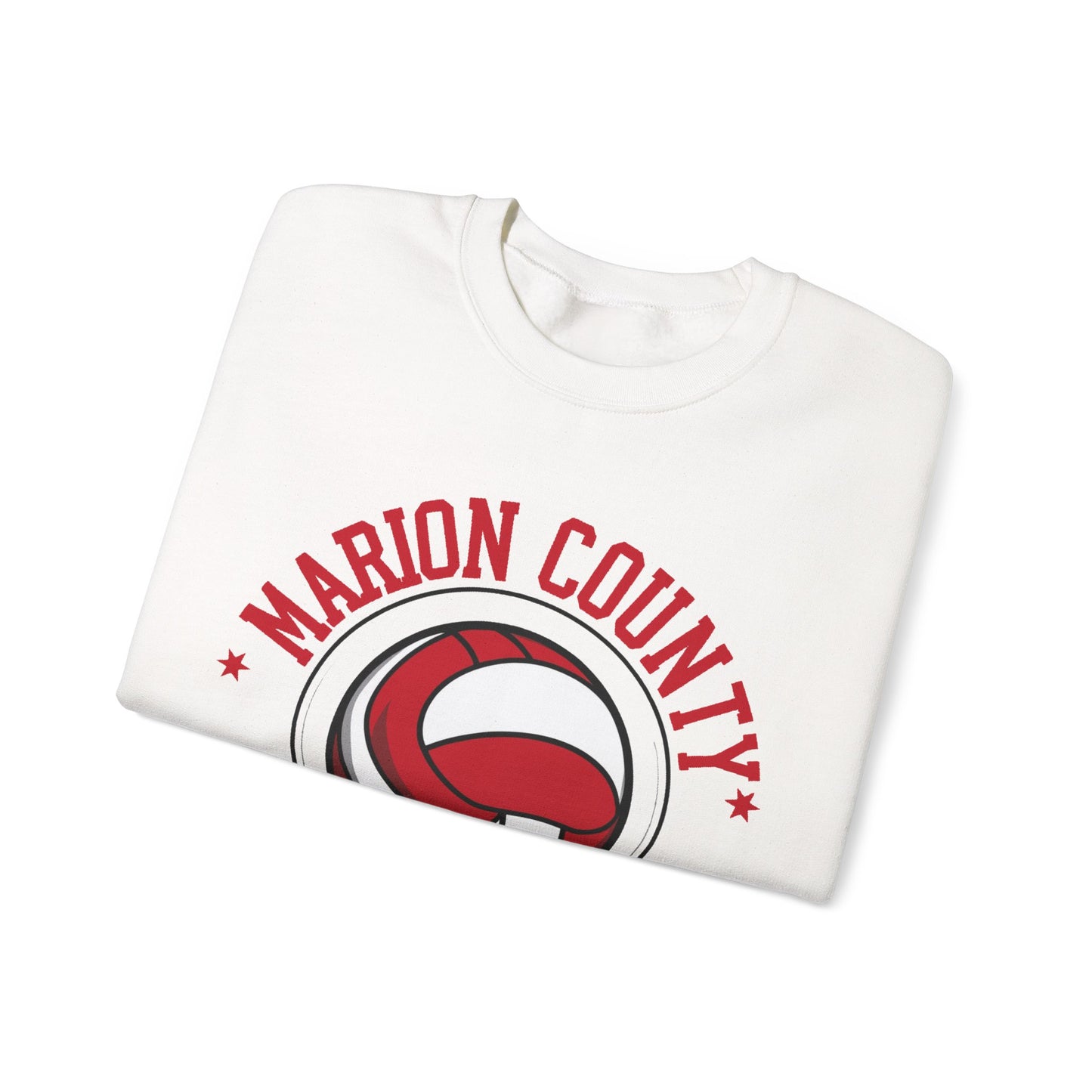 Adult Crewneck Sweatshirt \ Marion County Red Raiders Volleyball \ MCV1