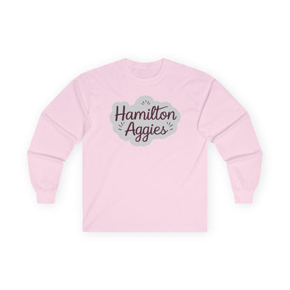 Adult Long Sleeve Tee \ Hamilton Aggies \ HAG1