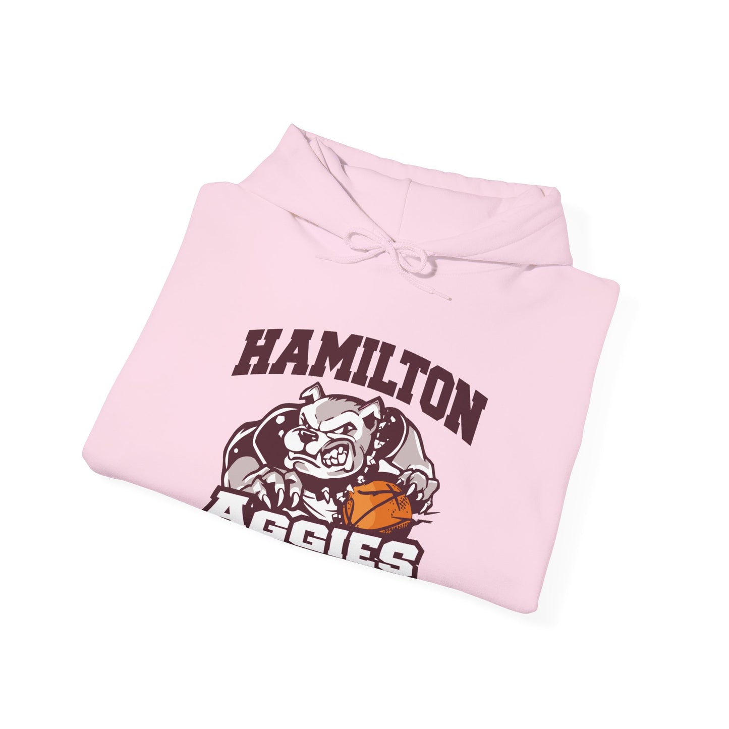 Adult Hoodie Sweatshirt \ Hamilton Aggies Basketball \ HABB1