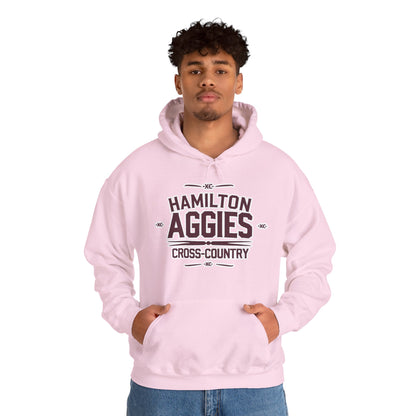 Adult Hooded Sweatshirt \ Hamilton Aggies Cross-Country \ HCC1