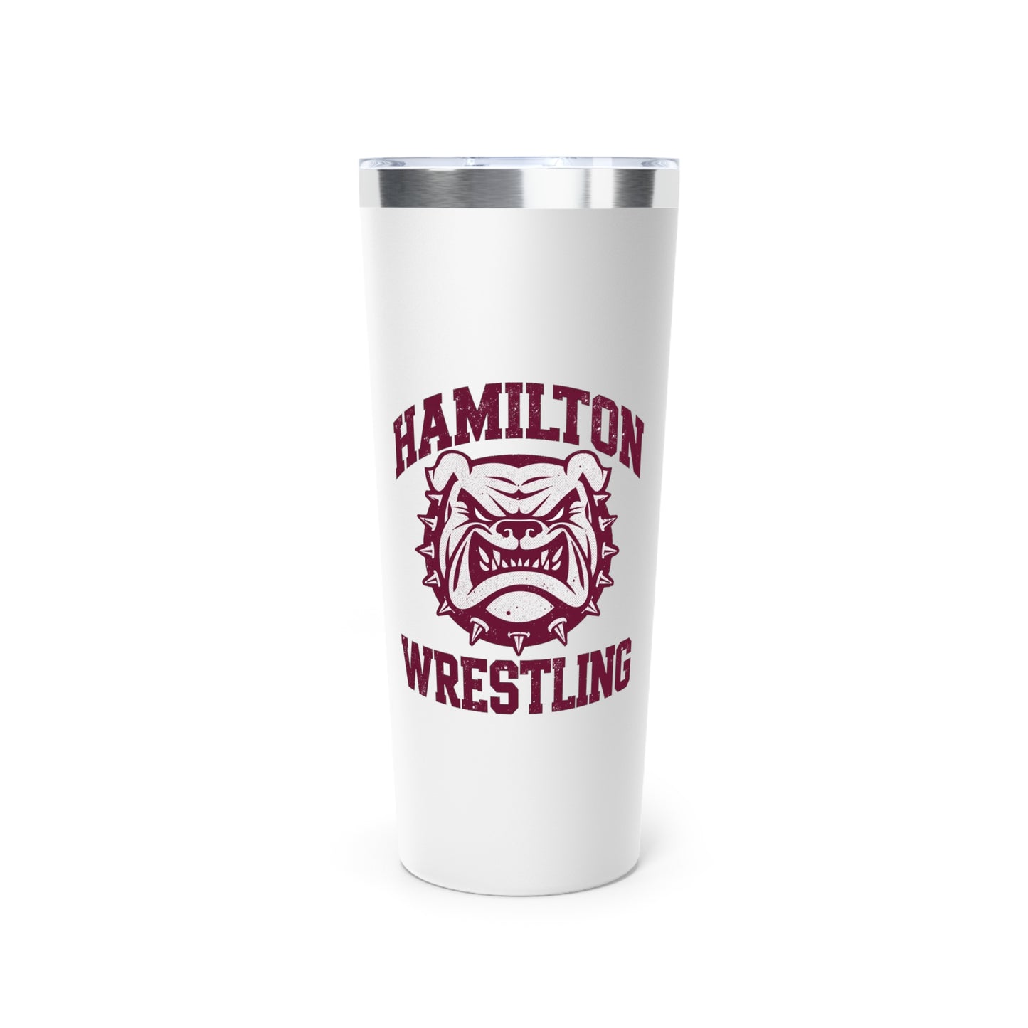 22oz Copper Insulated Tumbler \ Hamilton Aggies Wrestling \ HAW2