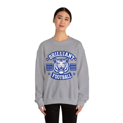 Adult Crewneck Sweatshirt \ Brilliant Tigers Football \ BTF2