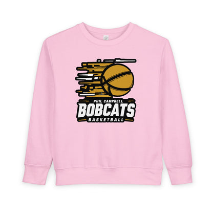 Toddler Crewneck Sweatshirt \ Phil Campbell Bobcats Basketball \ PCBBK2