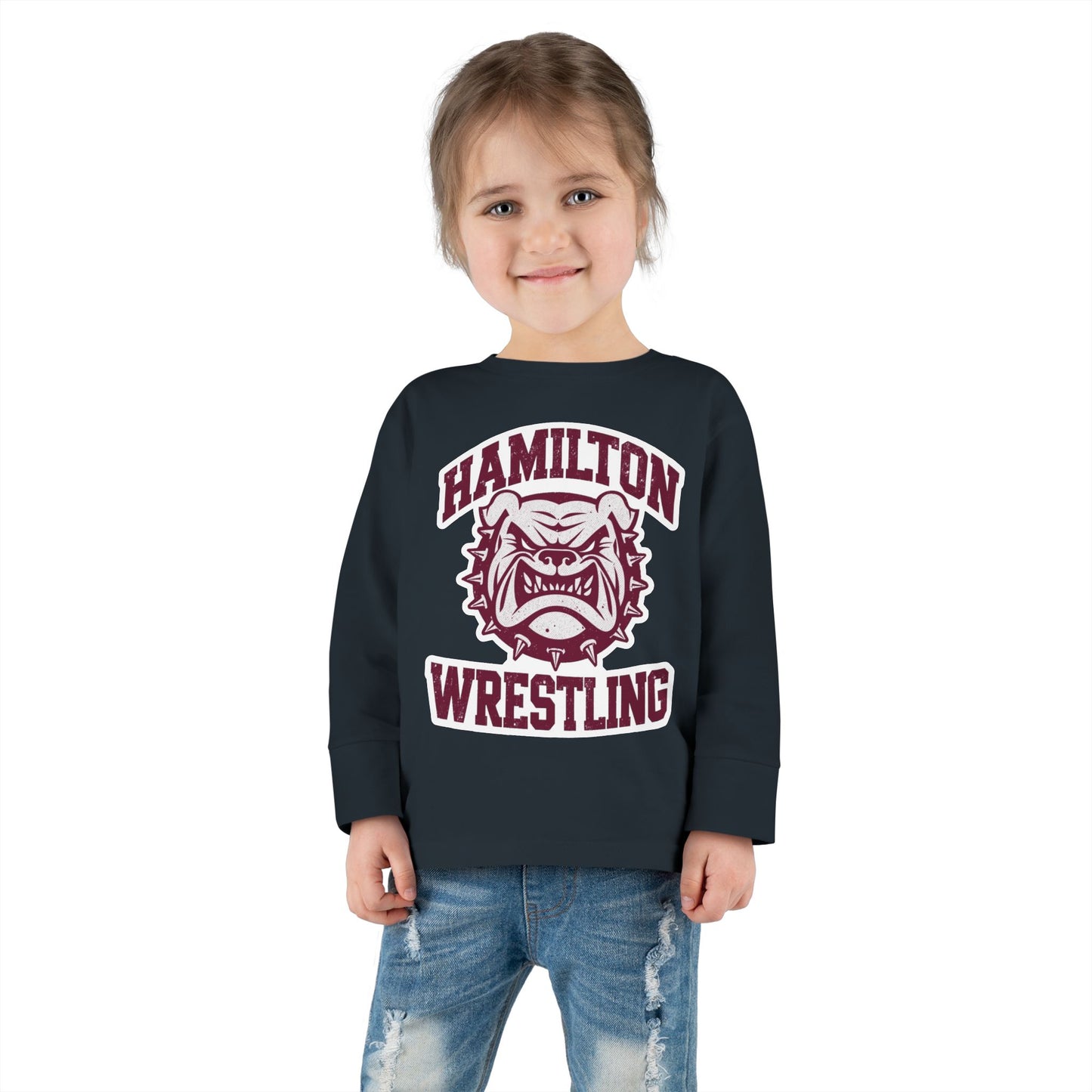 Toddler Long Sleeve Tee \ Hamilton Aggies Wrestling \ HAW2