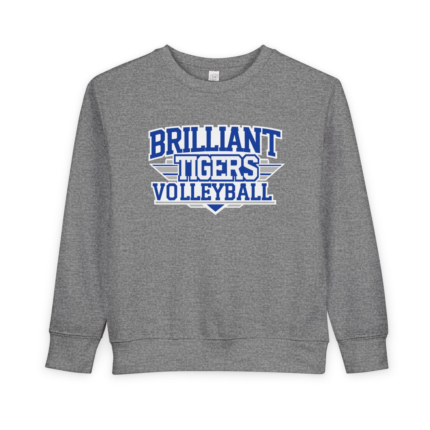 Toddler Crewneck Sweatshirt \ Brilliant Tigers Volleyball \ BTV2